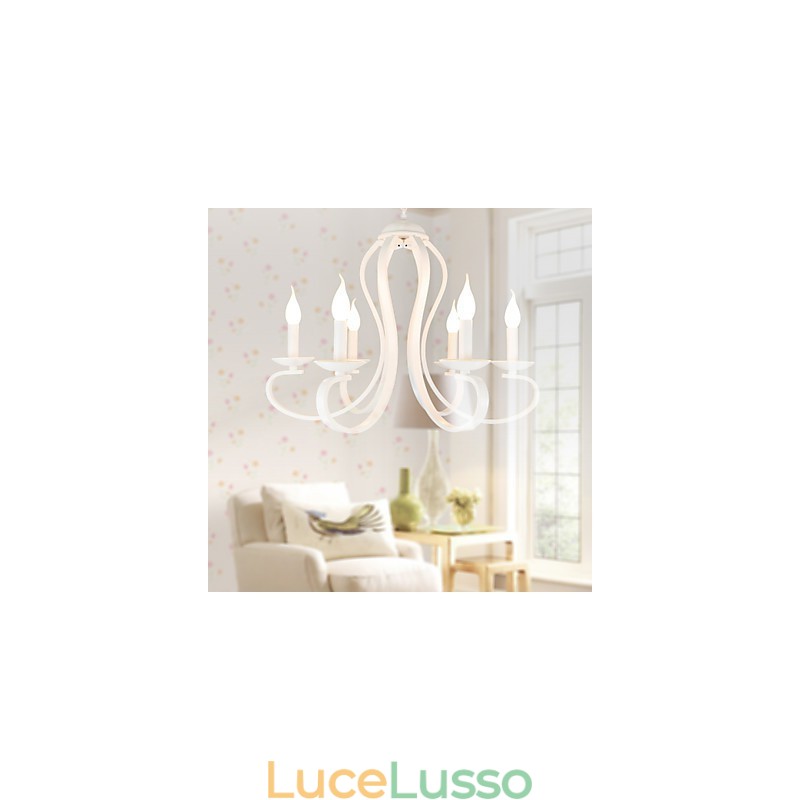 Lampadario moderno tradizionale retrò country metallo