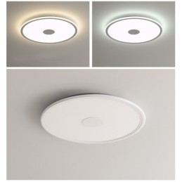 Lampada da soffitto dimmerabile per interni con protezione completa degli occhi rotonda da 3,5 cm di spessore nordica