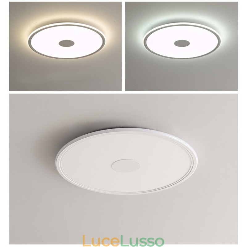 Lampada da soffitto dimmerabile per interni con protezione completa degli occhi rotonda da 3,5 cm di spessore nordica