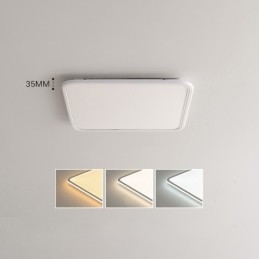 Lampada da soffitto moderna dimmerabile quadrata da incasso per interni