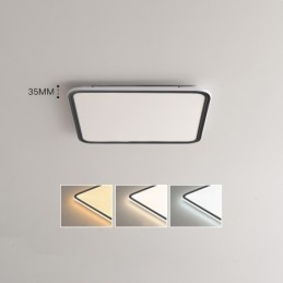 Lampada da soffitto moderna dimmerabile quadrata da incasso per interni