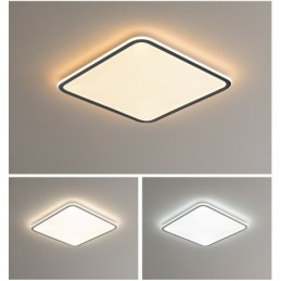 Lampada da soffitto moderna dimmerabile quadrata da incasso per interni