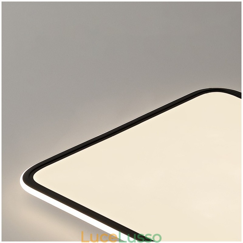 Lampada da soffitto moderna dimmerabile quadrata da incasso per interni