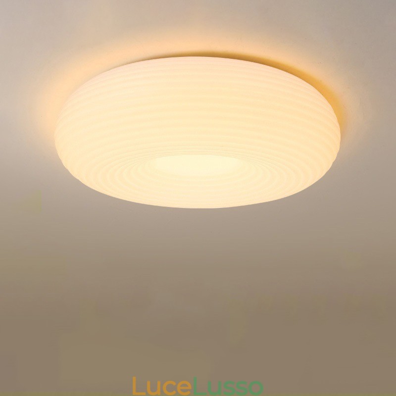 Lampada da soffitto moderna rotonda a filo con protezione degli occhi a spettro completo dimmerabile
