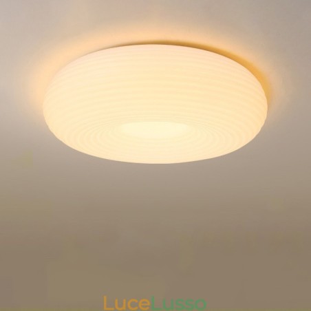 Lampada da soffitto moderna rotonda a filo con protezione degli occhi a spettro completo dimmerabile Lampada da soffitto moderna rotonda a filo con protezione degli occhi a spettro completo dimmerabile