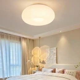 Lampada da soffitto moderna rotonda a filo con protezione degli occhi a spettro completo dimmerabile