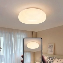 Lampada da soffitto moderna rotonda a filo con protezione degli occhi a spettro completo dimmerabile
