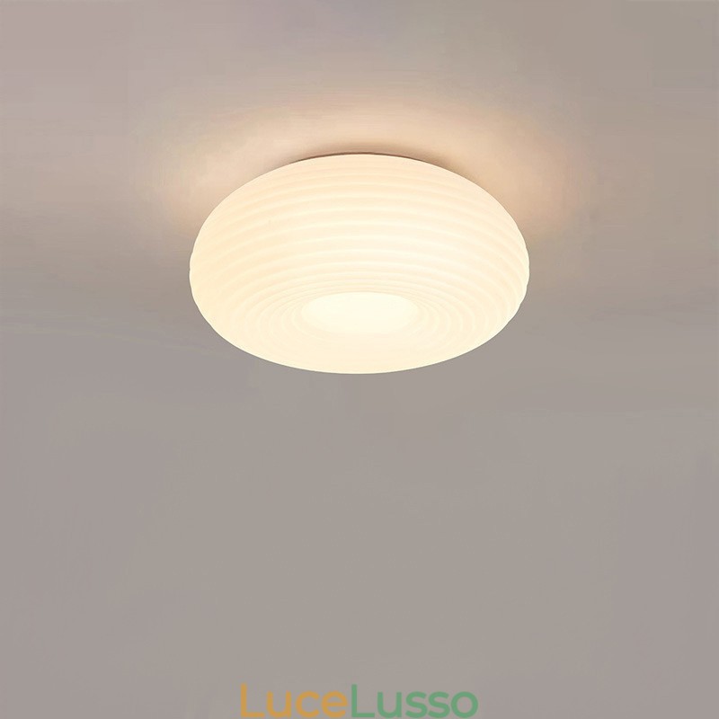 Lampada da soffitto moderna rotonda a filo con protezione degli occhi a spettro completo dimmerabile