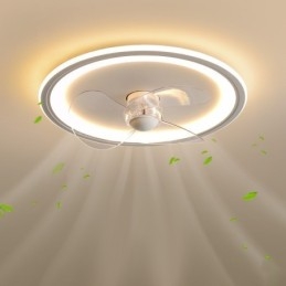 Ventilatore rotondo nordico ultra sottile silenzioso invisibile dimmerabile da incasso con protezione completa degli occhi