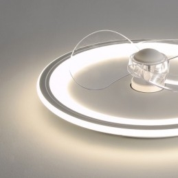 Ventilatore rotondo nordico ultra sottile silenzioso invisibile dimmerabile da incasso con protezione completa degli occhi