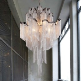 Lampadario di design Tassels Extra Large Size Lampada a sospensione da soffitto