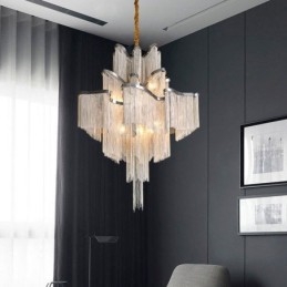 Lampadario di design Tassels Extra Large Size Lampada a sospensione da soffitto