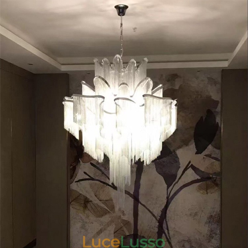 Lampadario di design Tassels Extra Large Size Lampada a sospensione da soffitto