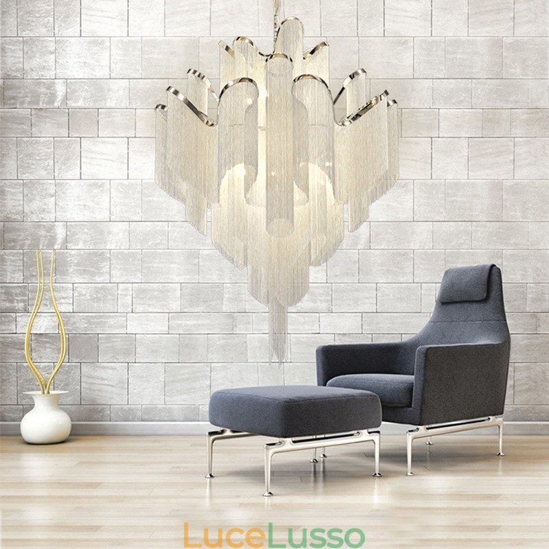 Lampadario di design Tassels Extra Large Size Lampada a sospensione da soffitto