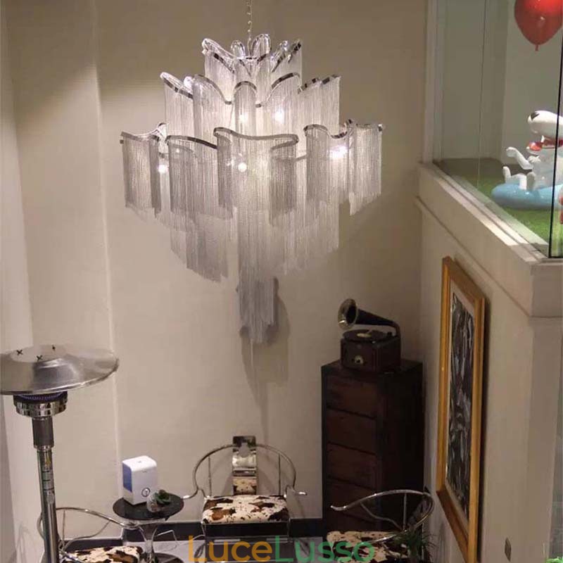 Lampadario di design Tassels Extra Large Size Lampada a sospensione da soffitto