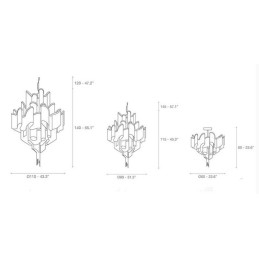 Lampadario di design Tassels Extra Large Size Lampada a sospensione da soffitto