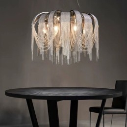 Lampadario di design Tassels Extra Large Size Lampada a sospensione da soffitto