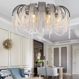 Lampadario di design Tassels Extra Large Size Lampada a sospensione da soffitto