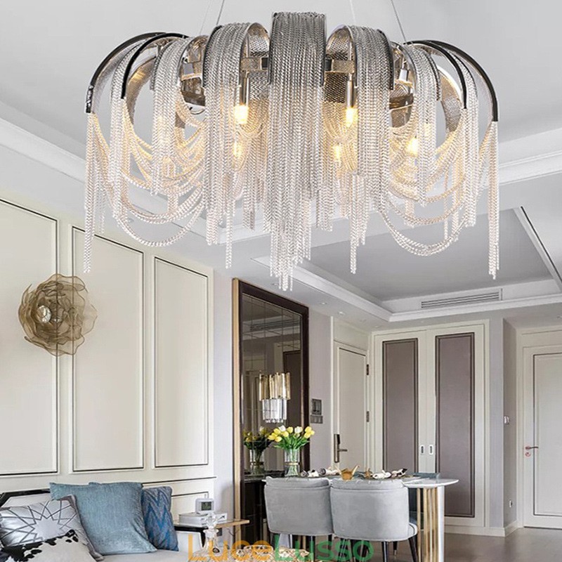 Lampadario di design Tassels Extra Large Size Lampada a sospensione da soffitto