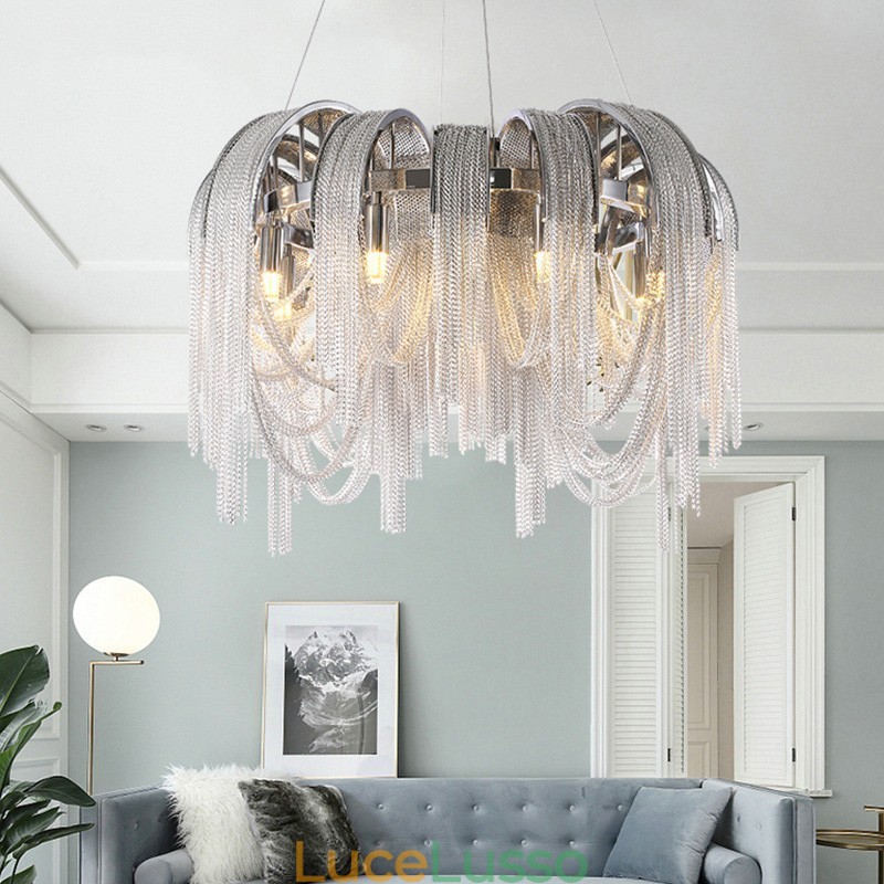 Lampadario di design Tassels Extra Large Size Lampada a sospensione da soffitto