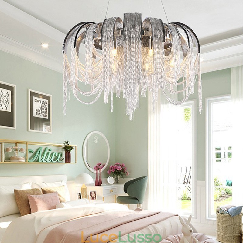 Lampadario di design Tassels Extra Large Size Lampada a sospensione da soffitto