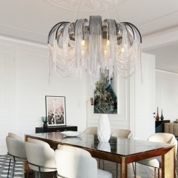 Lampadario di design Tassels Extra Large Size Lampada a sospensione da soffitto