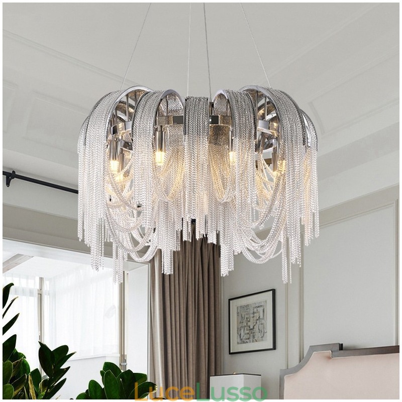Lampadario di design Tassels Extra Large Size Lampada a sospensione da soffitto