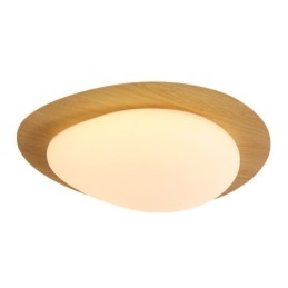 Lampada da soffitto con ciottoli di legno nordico con protezione degli occhi a spettro completo dimmerabile