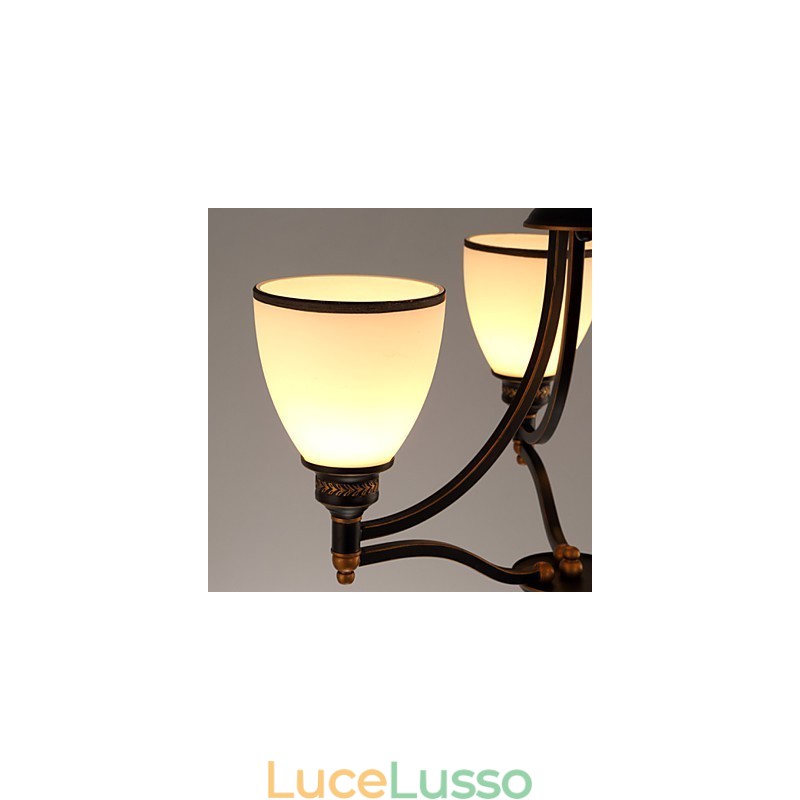 Lampade da soffitto minimaliste retrò Lampade da soffitto in vetro in stile europeo Lampada