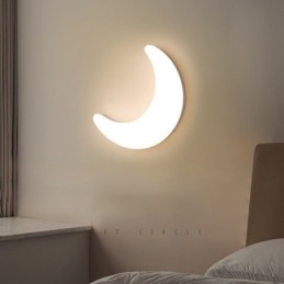 Applique da parete per bambini a forma di luna nordica da 20 W, luci da soffitto