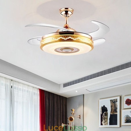 Ventilatore da soffitto elettrico moderno con luce inverter Ventilatore da soffitto elettrico moderno con luce inverter