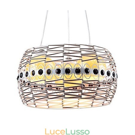 Lampada a sospensione in rattan Art Lampada a sospensione intrecciata a mano Lampada a sospensione in rattan Art Lampada a sospensione intrecciata a mano