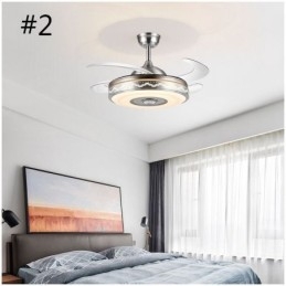 Ventilatore da soffitto elettrico moderno con luce inverter