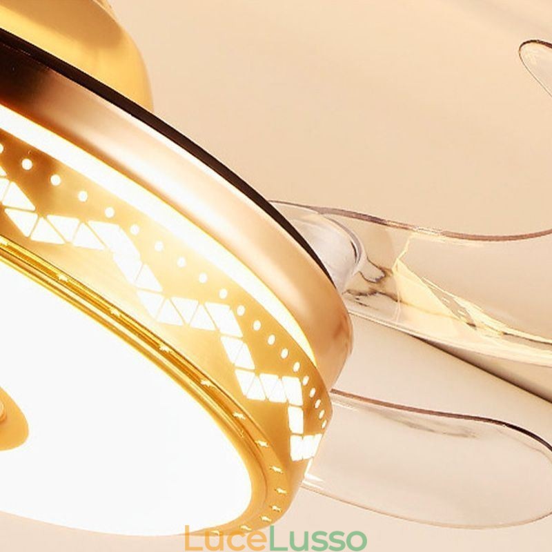 Ventilatore da soffitto elettrico moderno con luce inverter