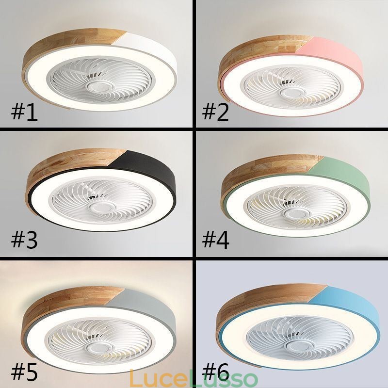 Ventilatore da soffitto intelligente con luci, telecomando, lampada decorativa