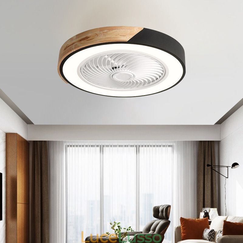Ventilatore da soffitto intelligente con luci, telecomando, lampada decorativa