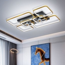 Ventilatore da soffitto con luci Decor Ventilatore Lampada in acrilico