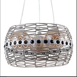 Lampada a sospensione in rattan Art Lampada a sospensione intrecciata a mano