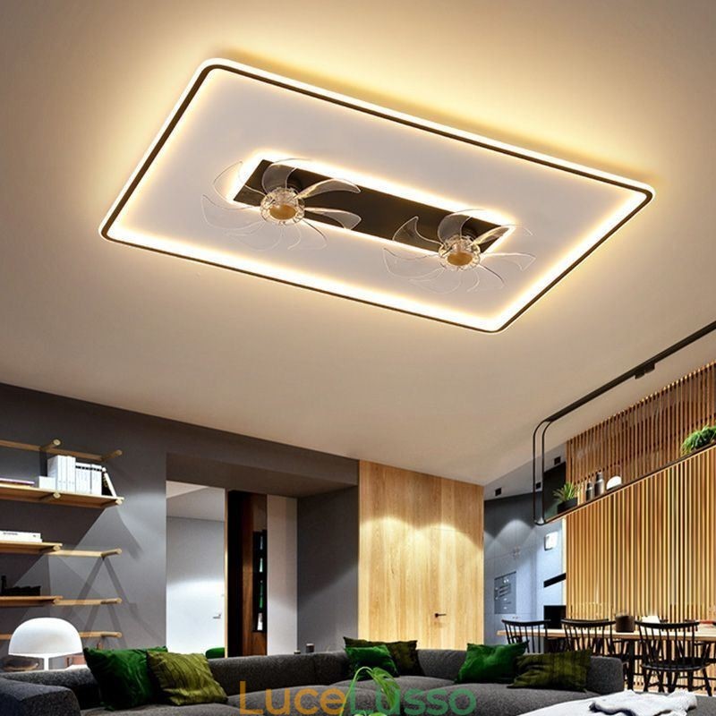 Ventilatore da soffitto con luci Decor Ventilatore Lampada in acrilico