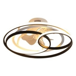Moderne luci da soffitto Circle Rings Designer Ventilatore da soffitto