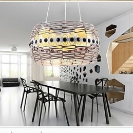 Lampada a sospensione in rattan Art Lampada a sospensione intrecciata a mano