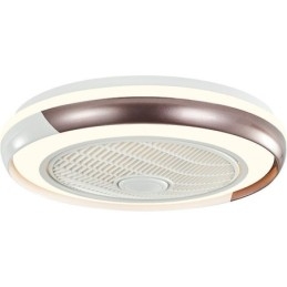 Moderne luci per ventilatori da soffitto Lampada da soffitto rotonda in acrilico con telecomando