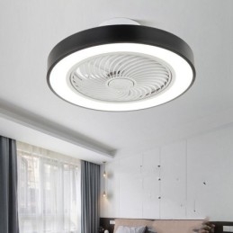 Moderne luci per ventilatori da soffitto con telecomando Lampada da soffitto rotonda in acrilico