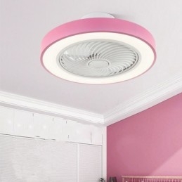 Moderne luci per ventilatori da soffitto con telecomando Lampada da soffitto rotonda in acrilico