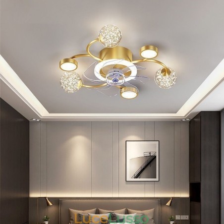 Lampadario creativo a soffitto con ventilatore Lampadario creativo a soffitto con ventilatore
