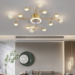 Lampadario creativo a soffitto con ventilatore