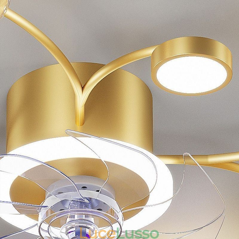 Lampadario creativo a soffitto con ventilatore