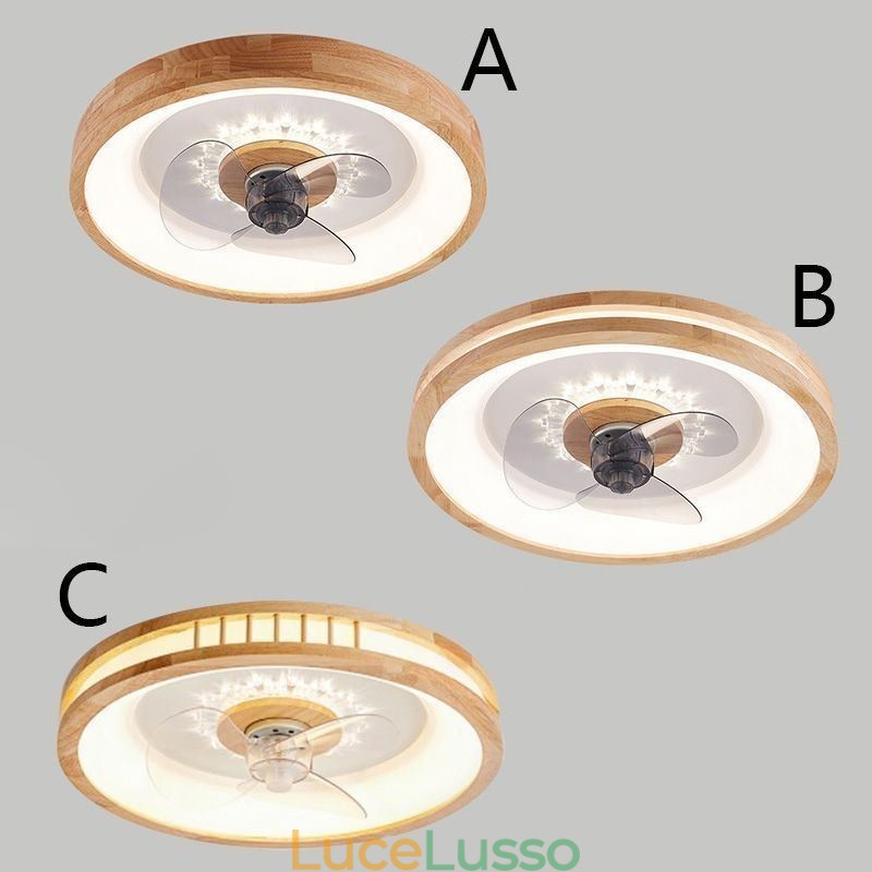 Ventilatore da soffitto moderno Inverter con luci, telecomando, lampada da soffitto