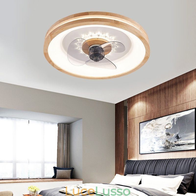 Ventilatore da soffitto moderno Inverter con luci, telecomando, lampada da soffitto