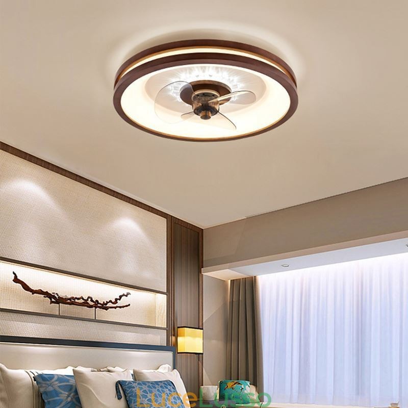 Moderne luci per ventilatori da soffitto con inverter, telecomando, lampada per ventilatori da soffitto